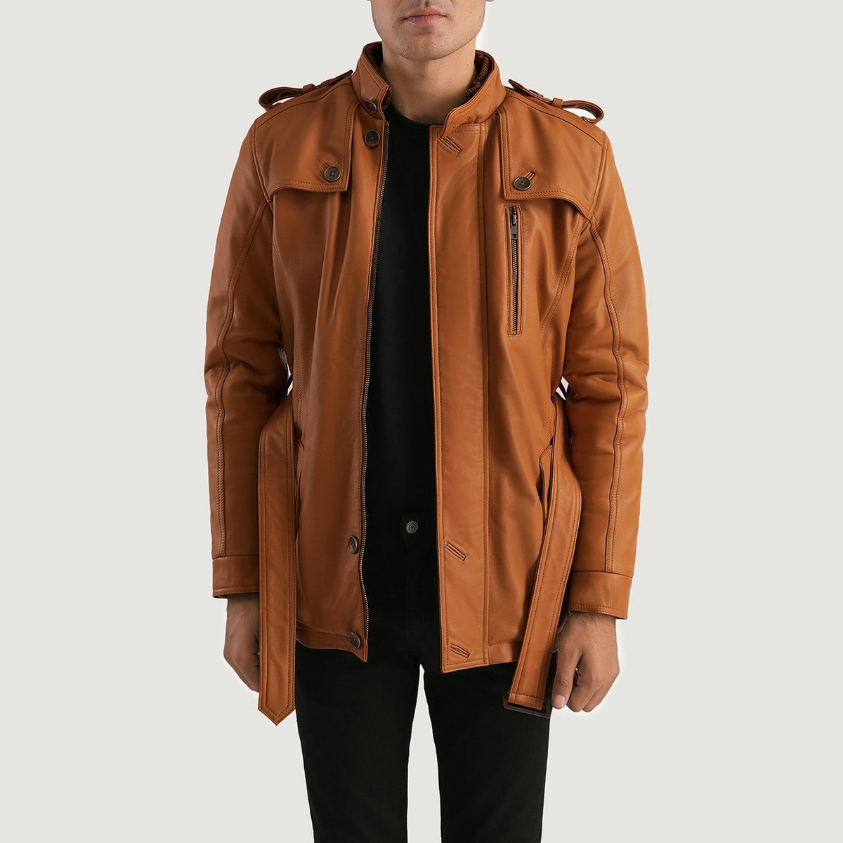 Rovor Brown Leather Jacket