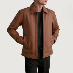 Talon Brown Leather Jacket
