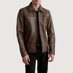 Zanan Brown Leather Jacket
