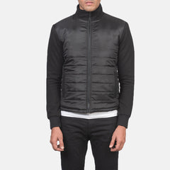 Arlet Black Leather Quilted Jacket