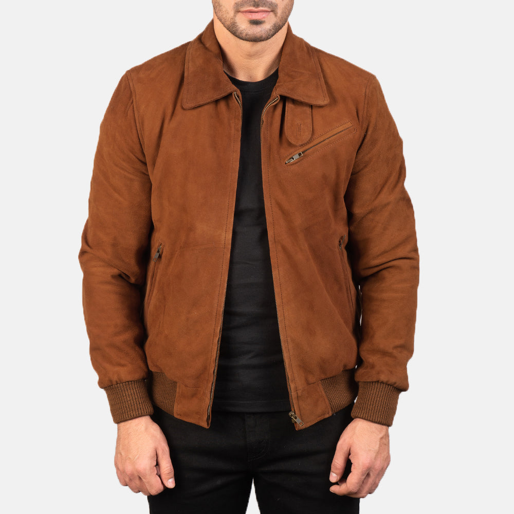 Yapin Tan Leather Jacket