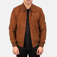 Yapin Tan Leather Jacket