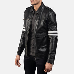 Simian Black Leather Jacket
