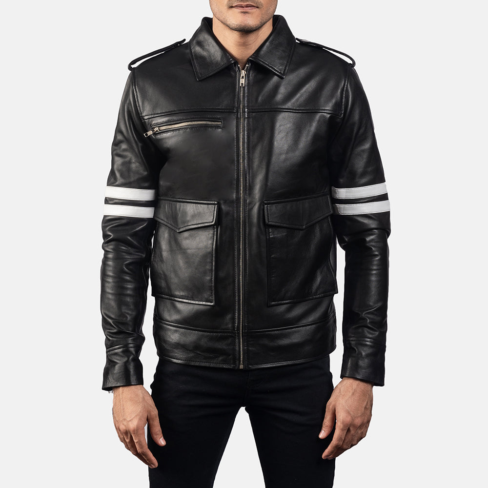 Simian Black Leather Jacket