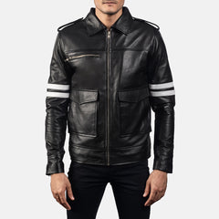 Simian Black Leather Jacket