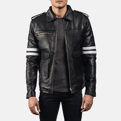 Simian Black Leather Jacket