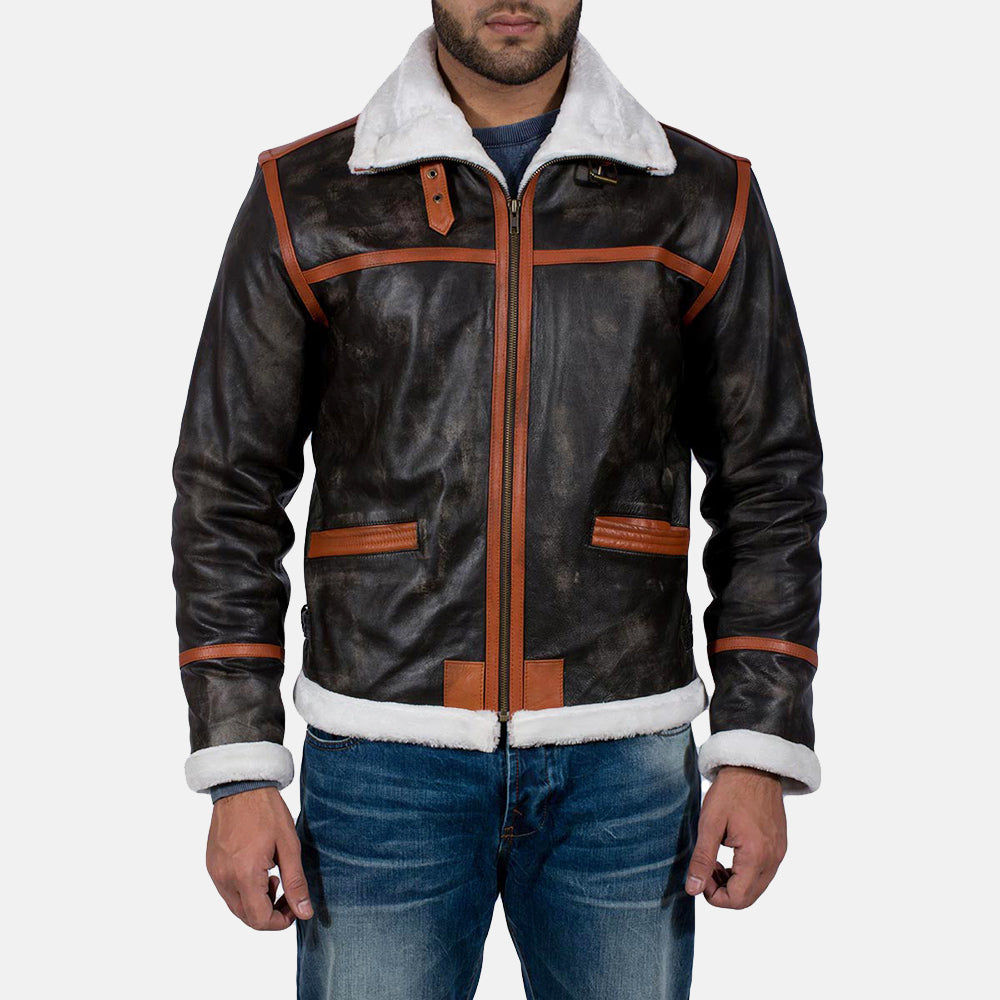 Navon Brown Leather Jacket