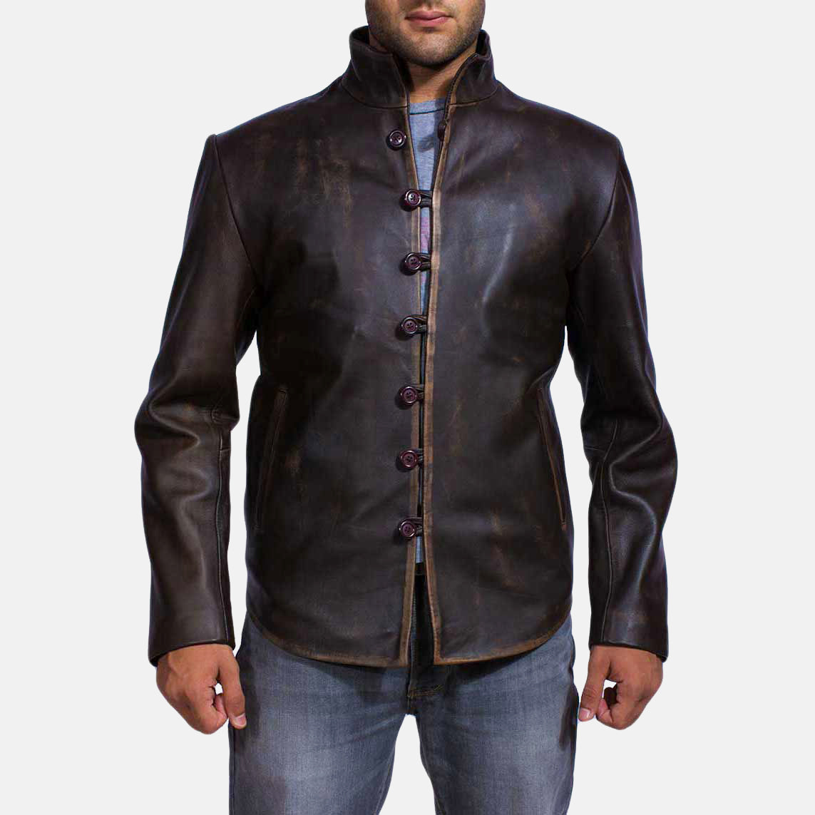 Milen Brown Leather Jacket