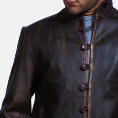 Milen Brown Leather Jacket