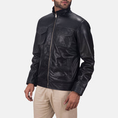 Kabean Black Leather Jacket