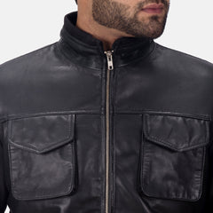 Kabean Black Leather Jacket
