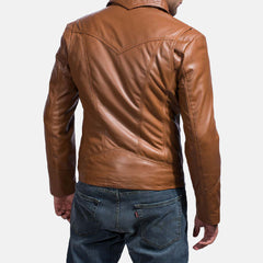 Jomon Brown Leather Jacket