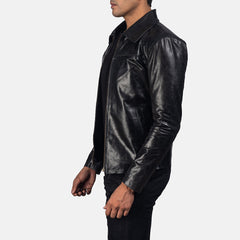 Zanan Black Leather Jacket