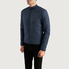 Mivel Leather Quilted Jacket