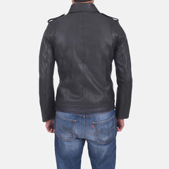 Rosin Black Leather Jacket