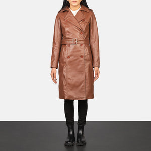 Uller Brown Leather Coat Jacket