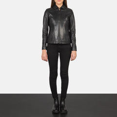 Pagis Black Leather Jacket