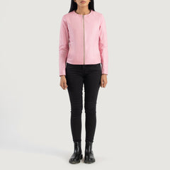Tipus Pink Leather Jacket