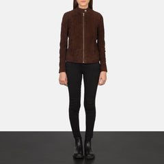 Ripel Mocha Suede Biker Jacket