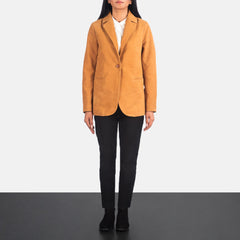 Kedum Brown Nubuck Blazer Jacket