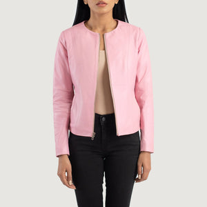 Tipus Pink Leather Jacket
