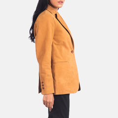 Kedum Brown Nubuck Blazer Jacket