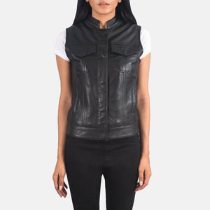 Rokian Black Leather Biker Jacket