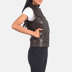 Rokian Brown Leather Biker Jacket