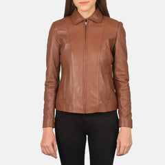 Pagis Brown Leather Jacket