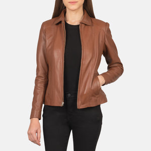 Pagis Brown Leather Jacket