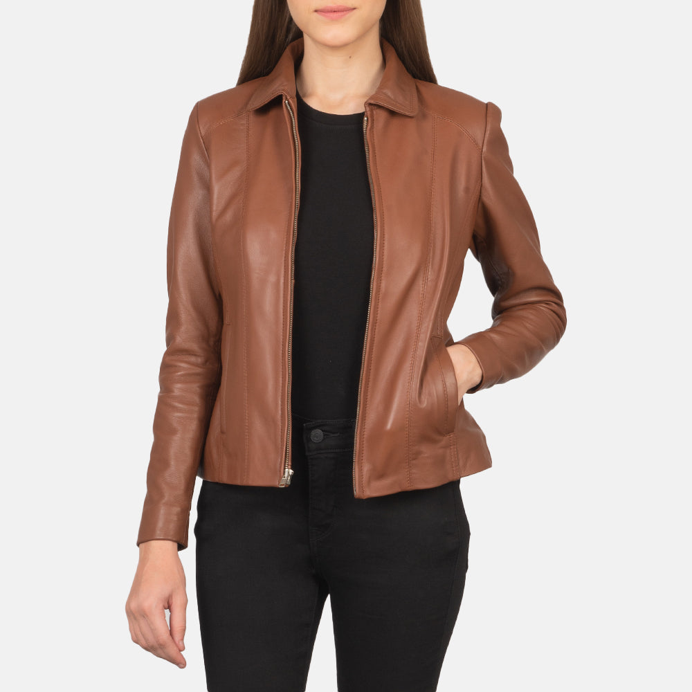 Pagis Brown Leather Jacket