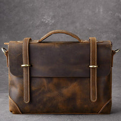 Apex Brown Leather Bag
