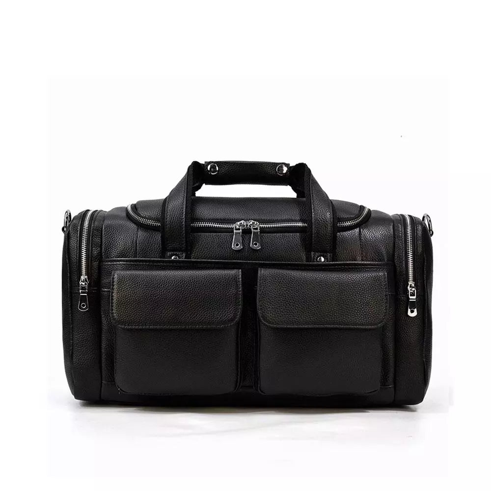 Ranger Black Leather Duffle