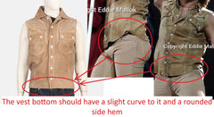 Vagar Brown Suede Vest Jacket