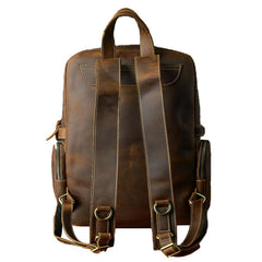 Explorer Brown Leather Backpack