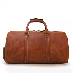 Compass Brown Leather Duffle