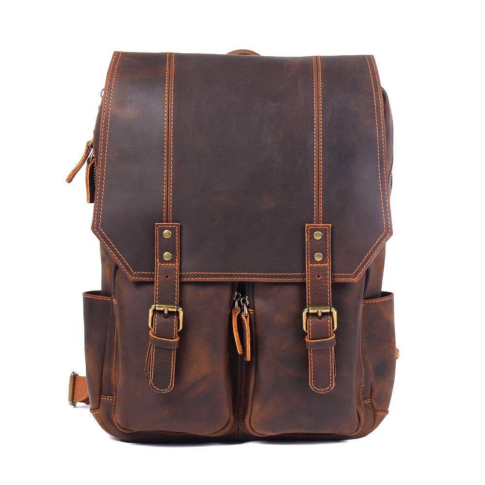 Journey Brown Leather Rucksack