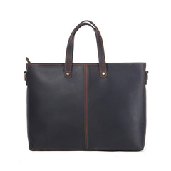 Compass Brown Leather Tote