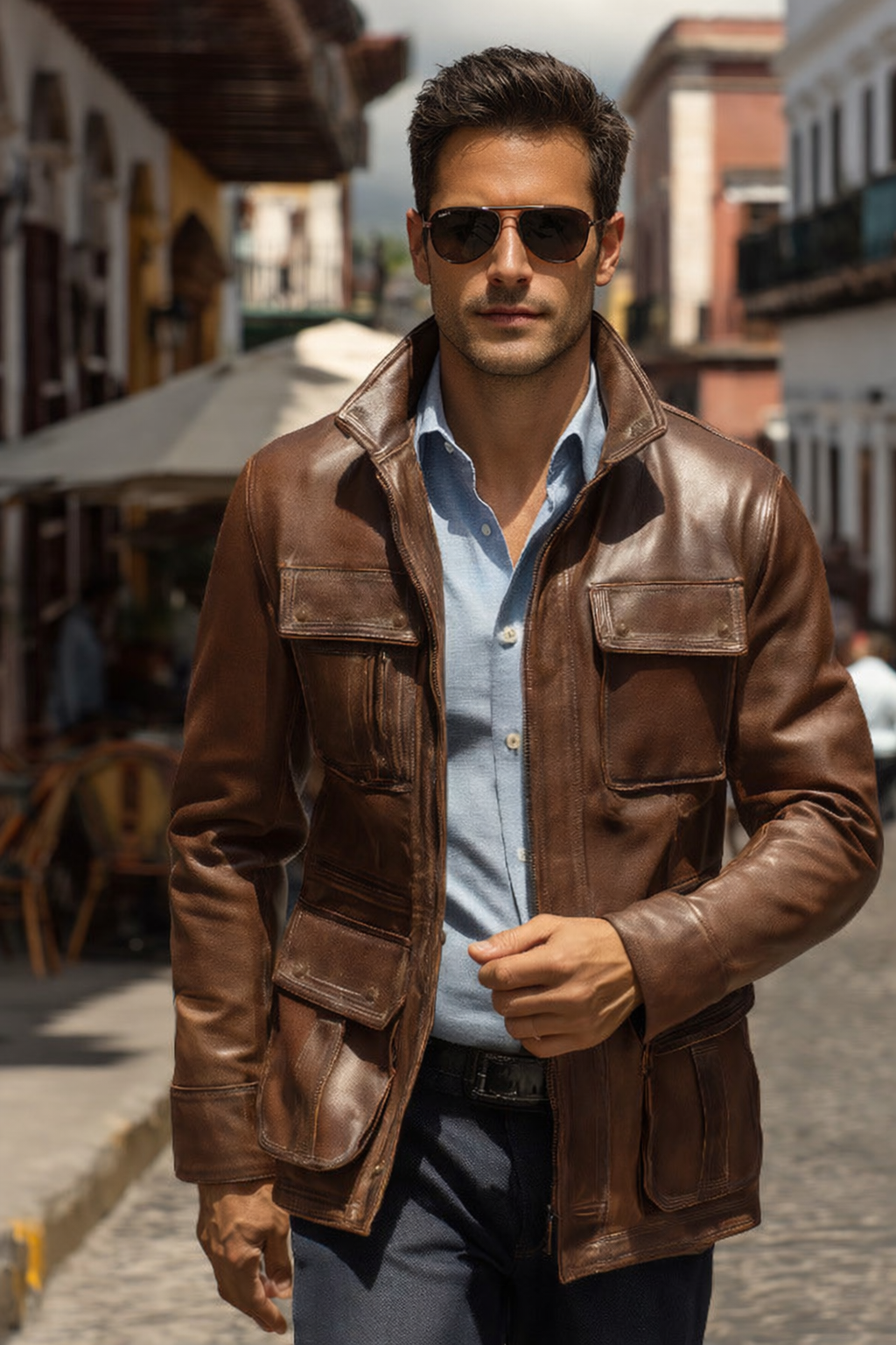 Monarch Biker Leather Jacket