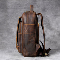 Navigator Tan Leather Backpack
