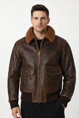 Brownstone Bomber Leather Jacket