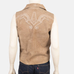 Vagar Brown Suede Vest Jacket